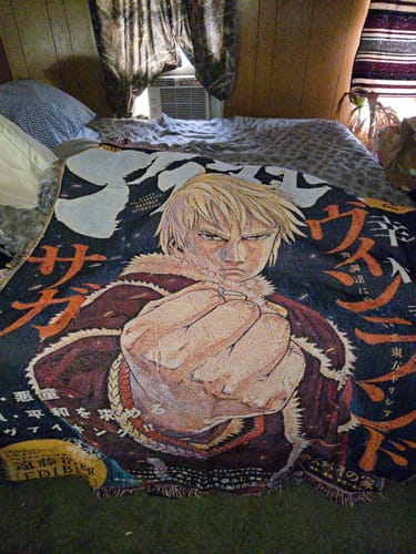Customer photo review of Saga Woven Blanket Tapestry