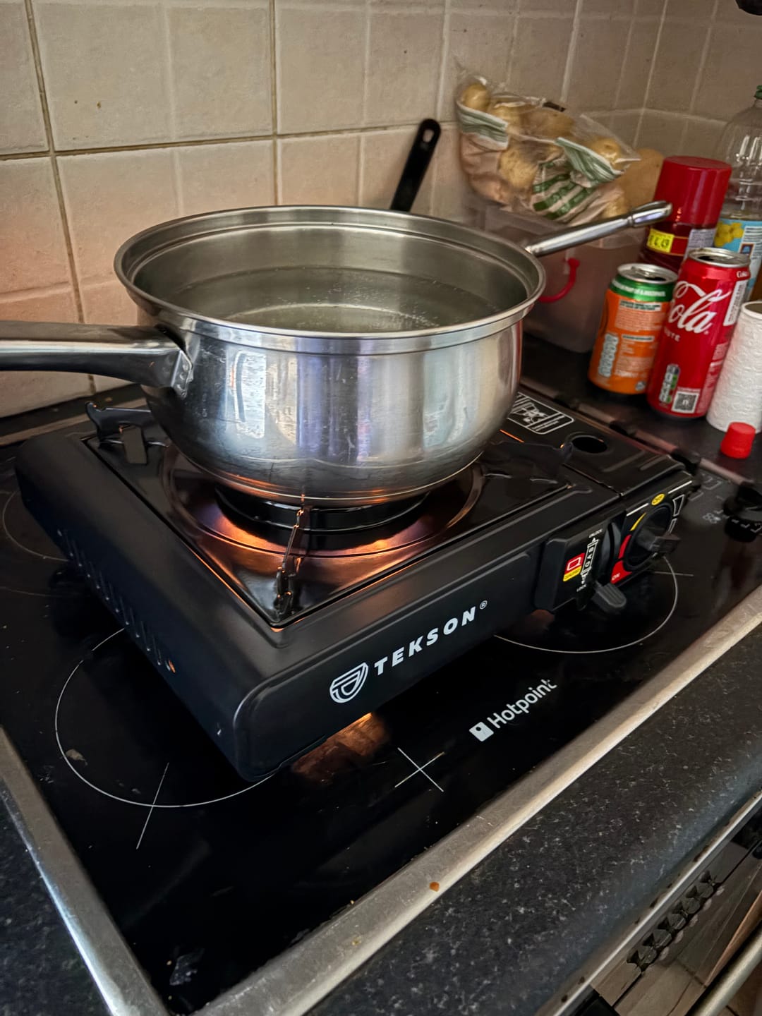 Customer photo review of Tekson Portable Gas Stove   2 in 1