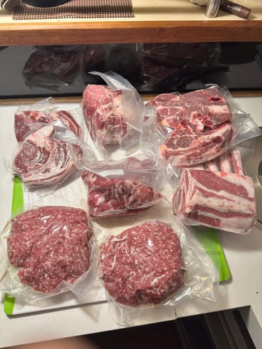 Customer photo review of Quarter Lamb Bundle - 9 lbs