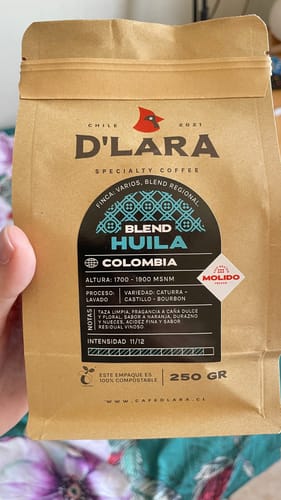 Customer photo review of 250G Café de Especialidad Blend Huila, Colombia en Grano o Molido