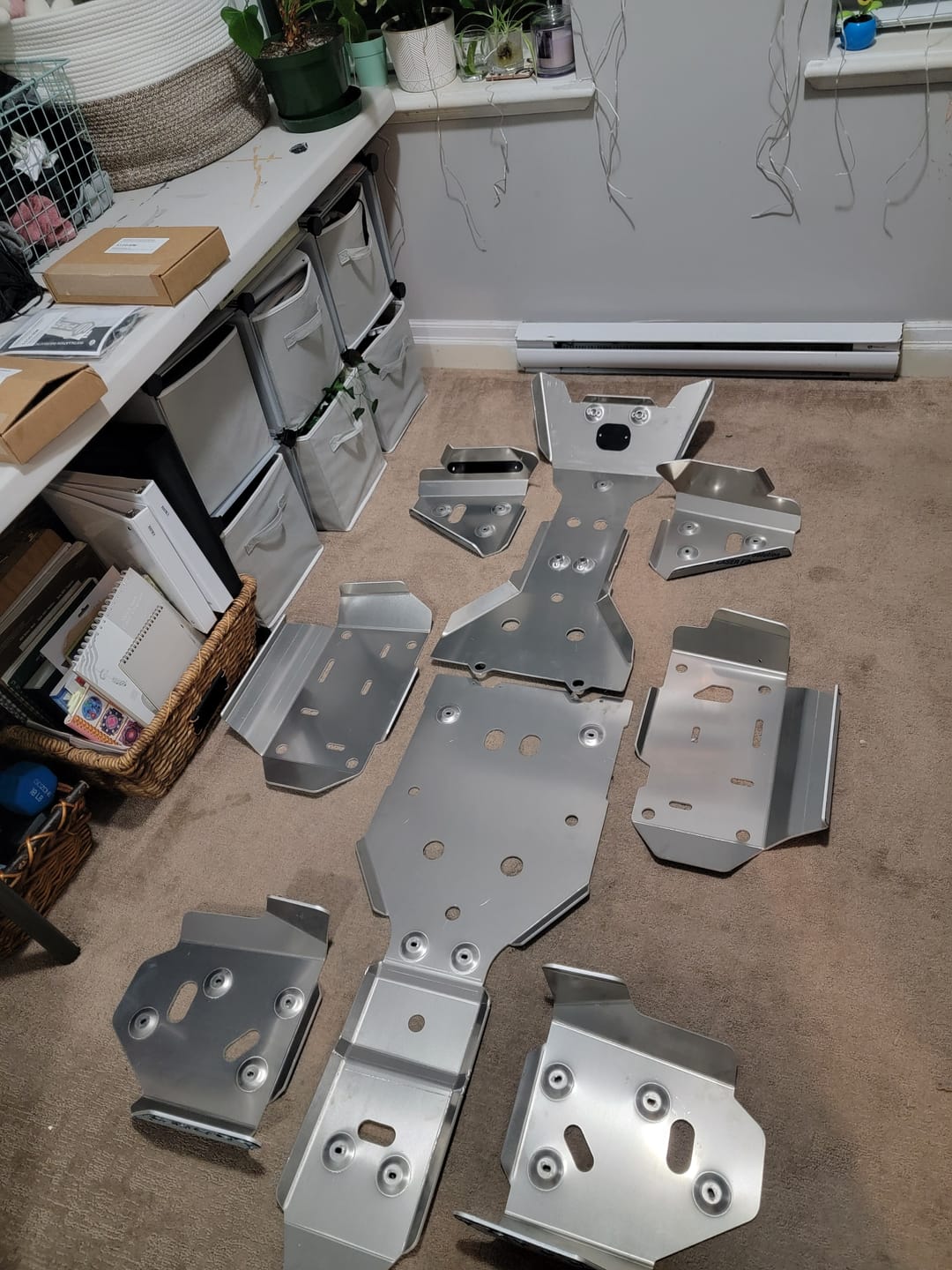 Customer photo review of Complete Aluminum Skid Plates for Kawasaki Brute Force 750i