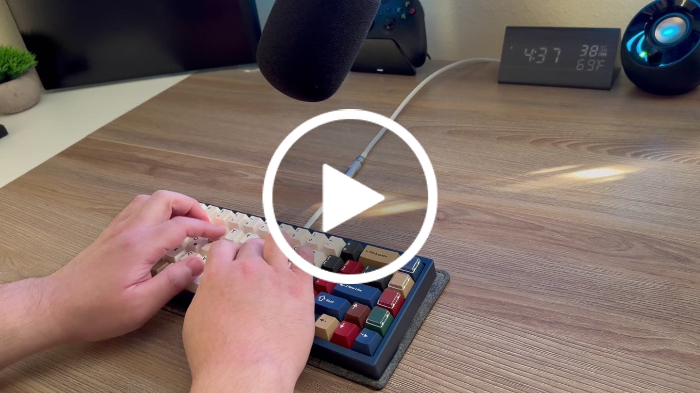 Customer video review of LUBED, FILMED, AND SPRING SWAPPED CHERRY MX SWITCHES (10PCS)