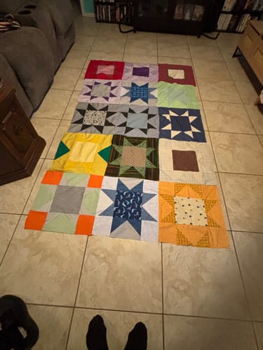 Customer photo review of Mrs Quilty Subscription Box 13