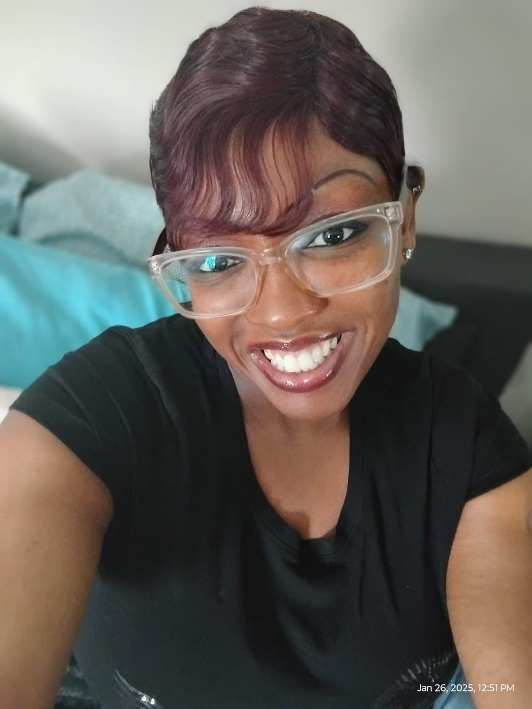 Customer photo review of Janet Collection Human Hair Wig MOMMY