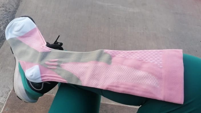 Customer photo review of KneePro FlexFit Compression Socks