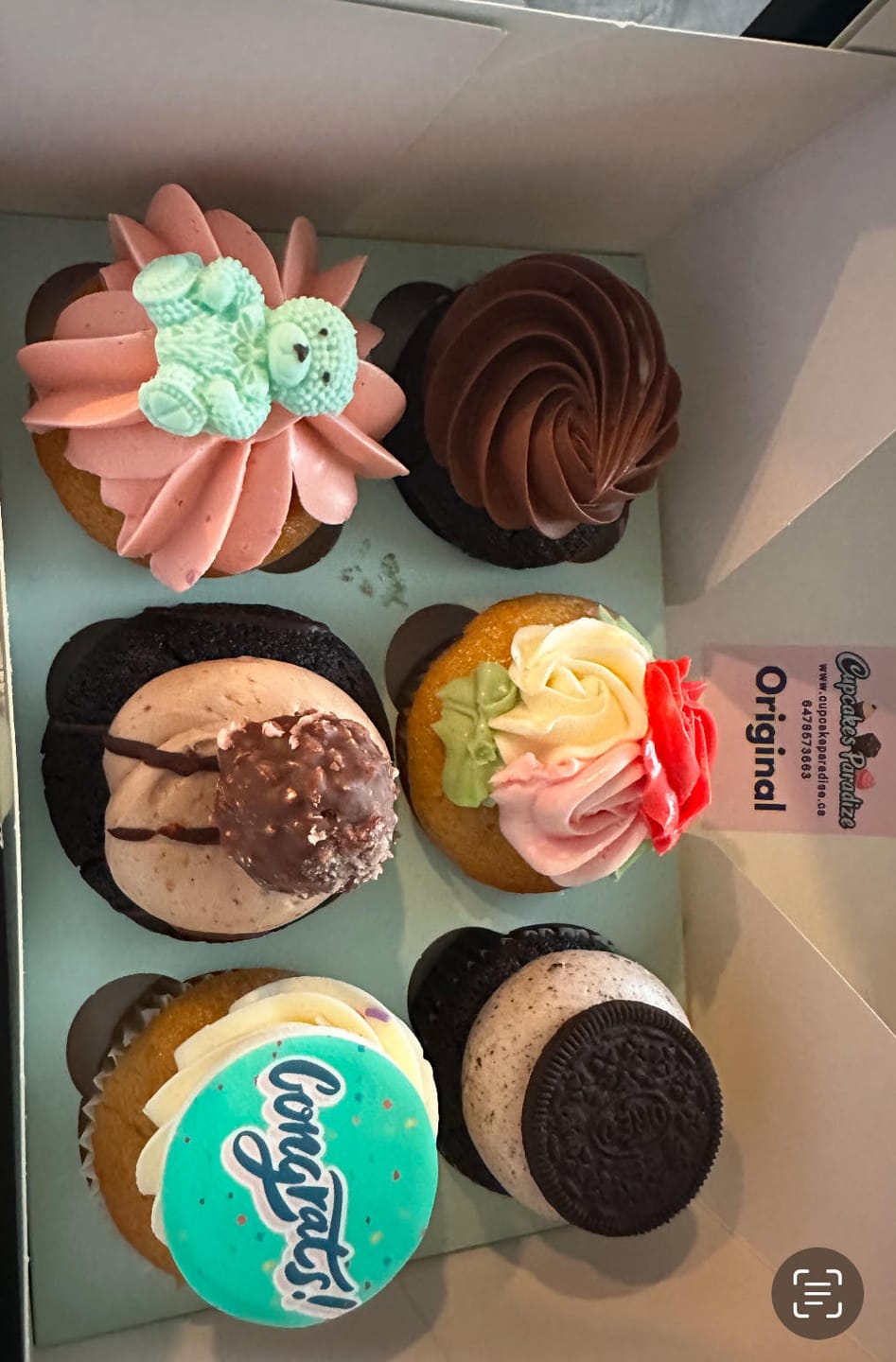 Customer photo review of 6 Pack Original Cupcakes