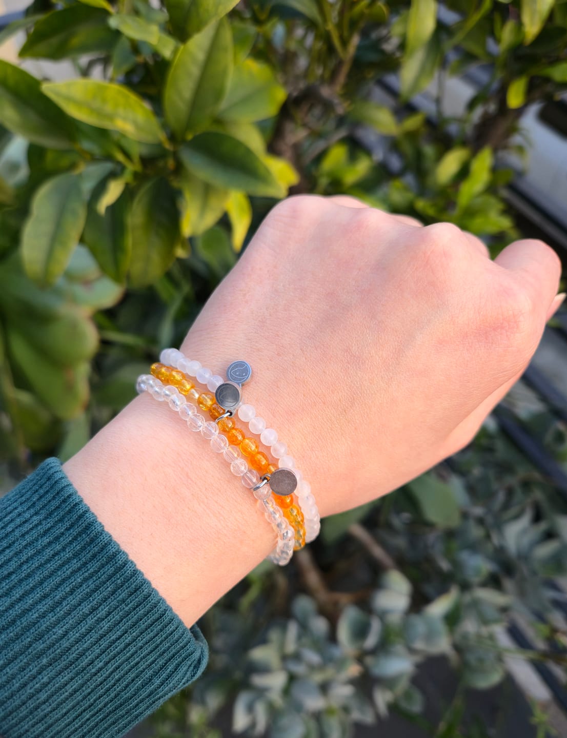 Customer photo review of Clear Quartz Bracelet Mini