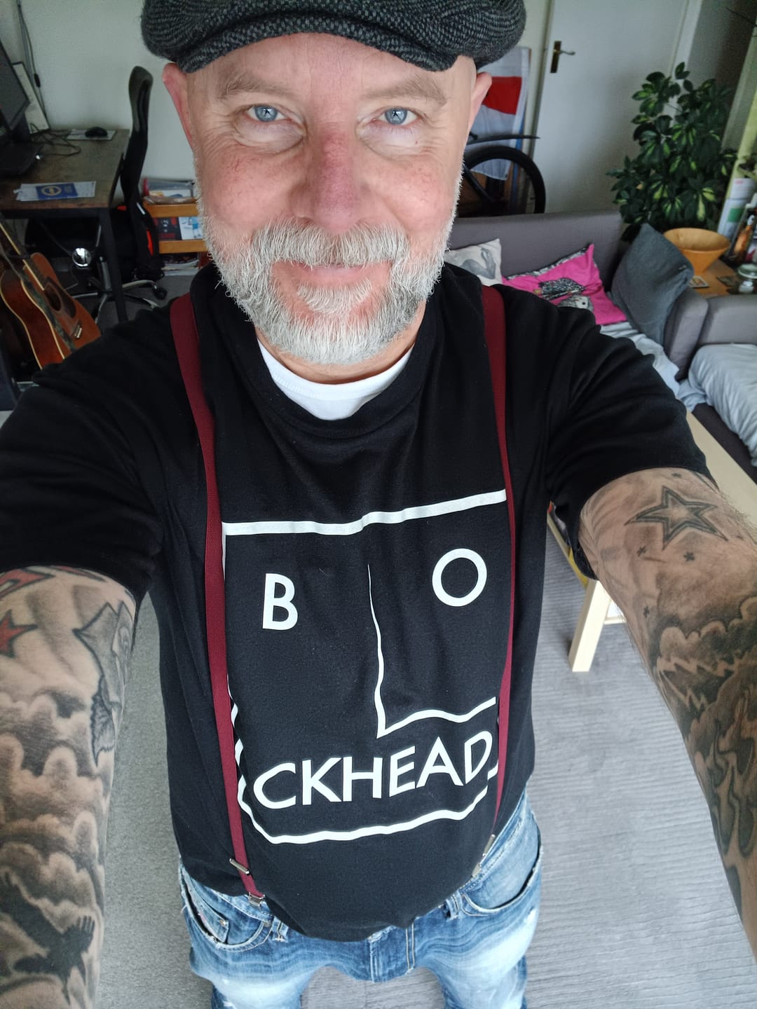 Customer photo review of Braces and Buckles - Burgundy