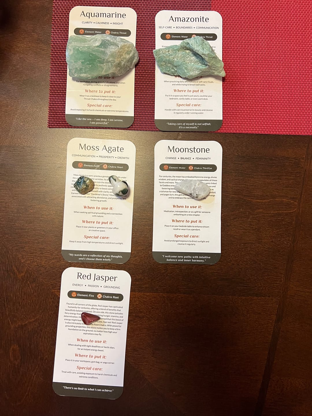 Customer photo review of The Crystal Wisdom Card Deck
