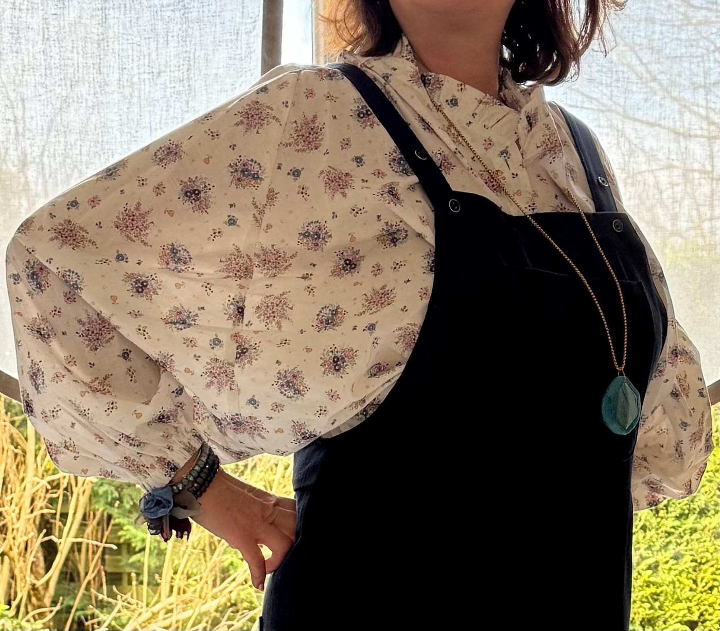 Customer photo review of Blouse Miléna - voile de coton bouquet bucolique
