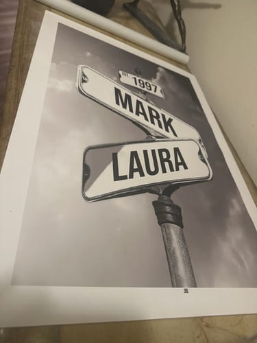 Customer photo review of COUPLES DATE OF LOVE by Cstm Canvas