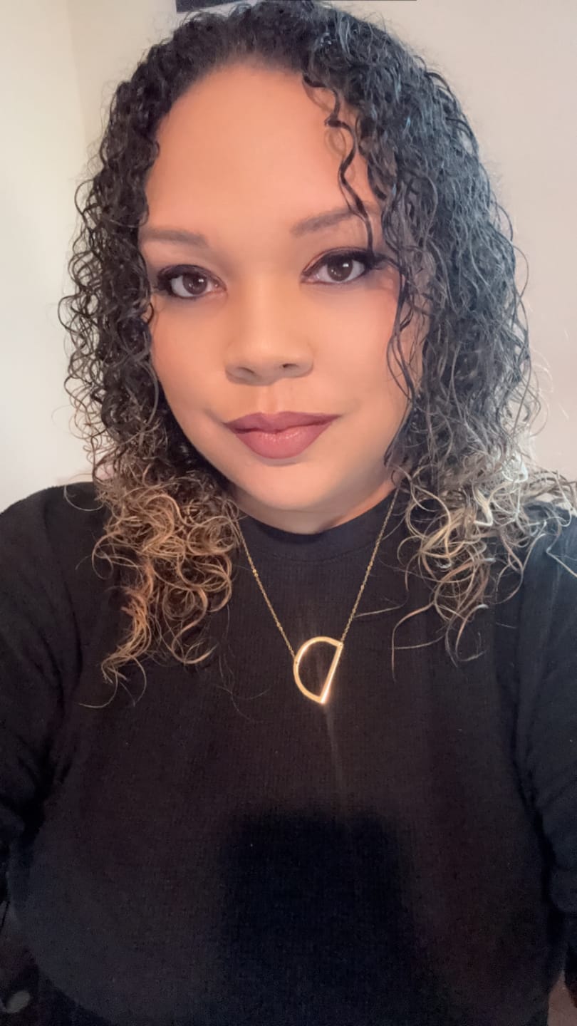 Customer photo review of Large Letter Necklace