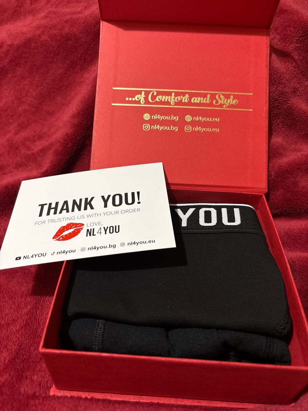 Customer photo review of ME & nl4YOU - Промо Пакет бельо за двойки + Кутия