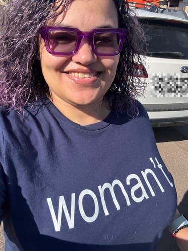 Customer photo review of Woman't Unisex t-shirt