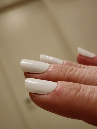 Customer photo review of Milk | Super Jellies DIY Hard Semi Cured Gel Nail Wraps