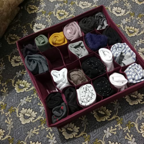 Customer photo review of Qoolish Pack of 1 Storage Bag (Available in 3 Colors)