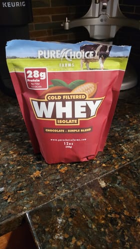 Customer photo review of Whey Protein Isolate Chocolate