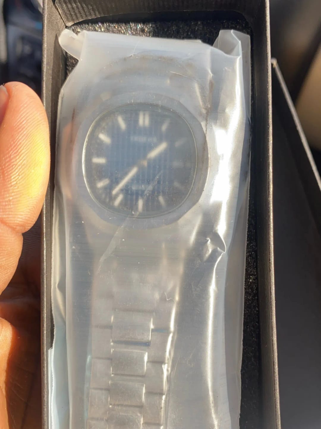 Customer photo review of Luxury Watch Business 30M Waterproof Male Clock Luminous Date Stainless Steel Square Quartz Men Watch reloj hombre 2024 New