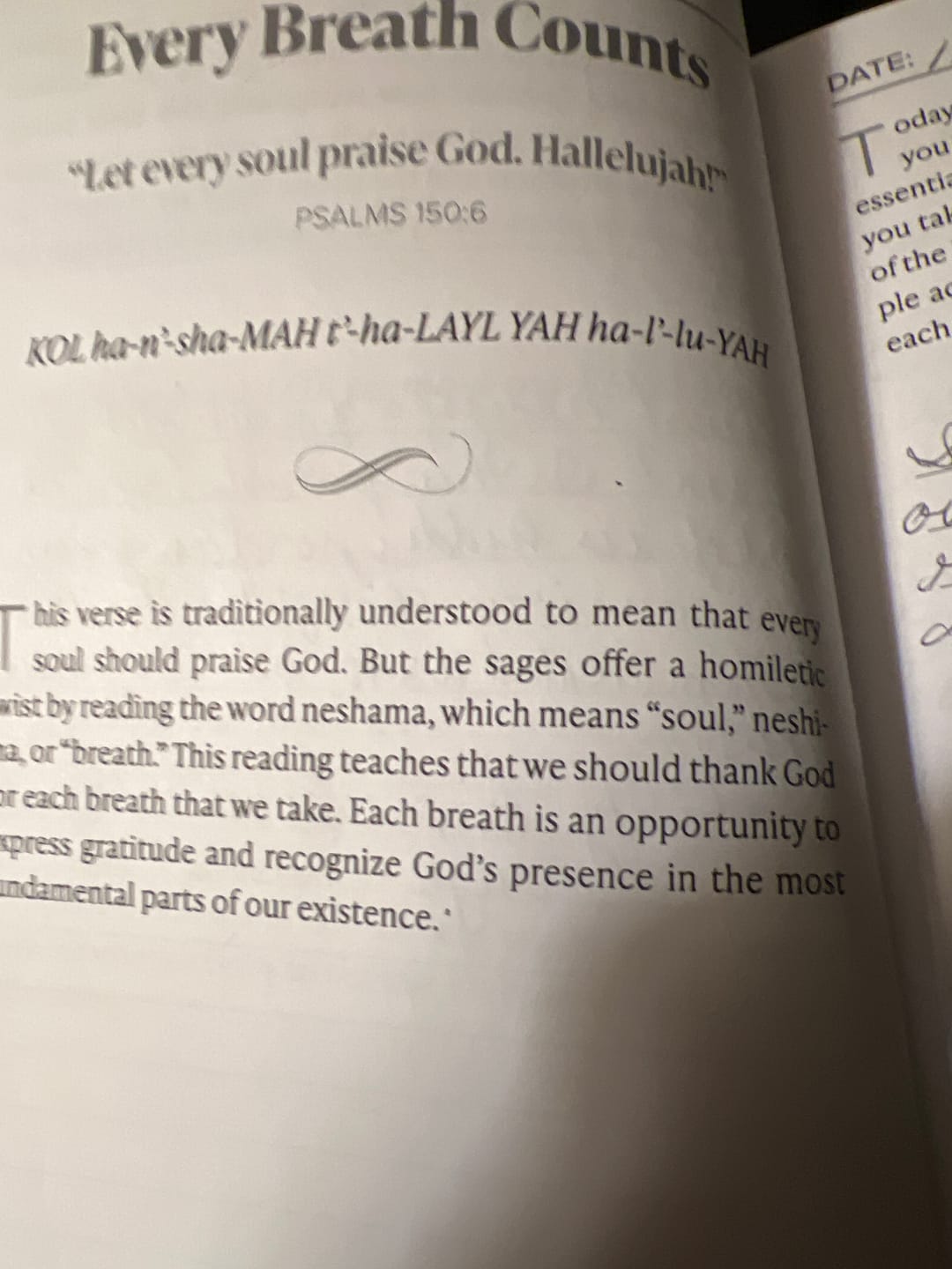 Customer photo review of Live Like David - Daily Devotional Journal - 3 Volume Softcover Set