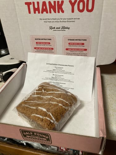 Customer photo review of Limited Edition Cheesecake Box