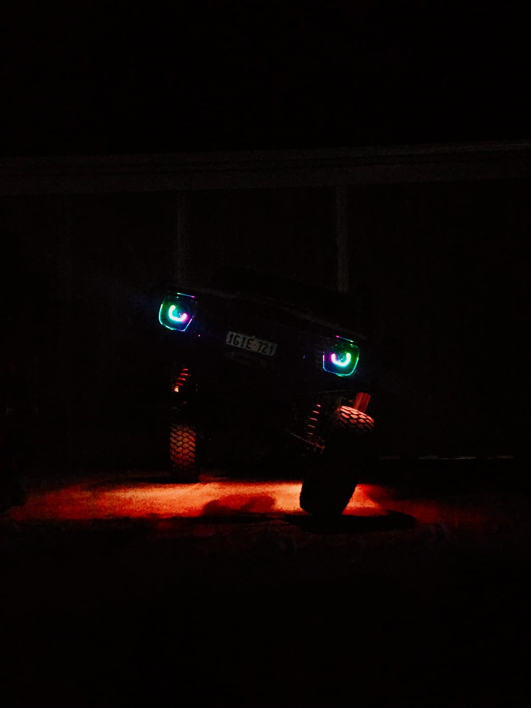 Customer photo review of Nissan GQ Patrol 'Angry Eye' Headlights