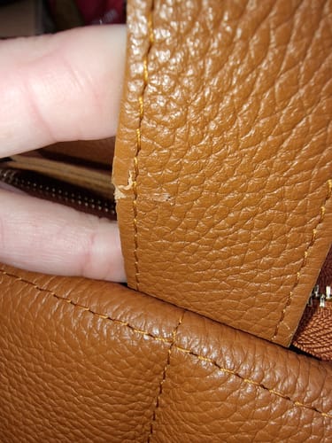 Customer photo review of Tan Lola Tote Bag