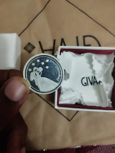 Customer photo review of 999 Silver Congratulations Love Coin - 10g