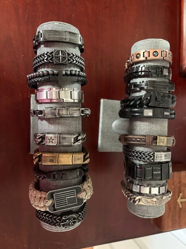 Customer photo review of Overcome Evil Compass Chain Bracelet - Helps Pair Veterans With A Service Dog Or Shelter Dog