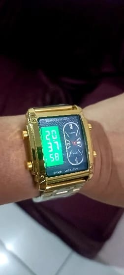 Customer photo review of Luxury Watch Business 30M Waterproof Male Clock Luminous Date Stainless Steel Square Quartz Men Watch reloj hombre 2024 New