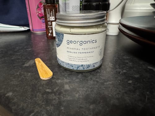 Customer photo review of Fluoride Free Toothpaste - Peppermint