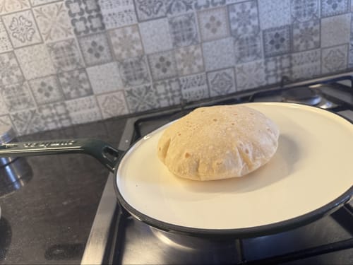 Customer photo review of No. 10 Enamel Coated Cast Iron Roti Tawa