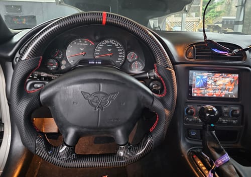 Customer photo review of Genuine Carbon Fiber Steering Wheel For C5 Corvette 1997-2004