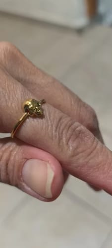 Customer photo review of Just Love Skulls Ring