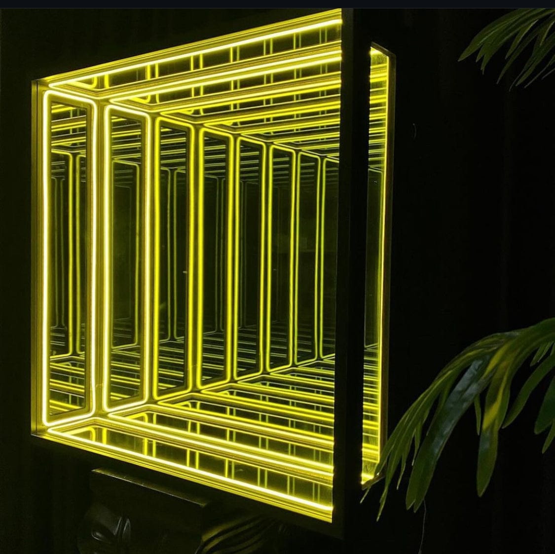 Customer photo review of Square Infinity Mirror