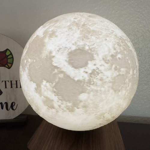 Customer photo review of Original Levitating Moon Lamp
