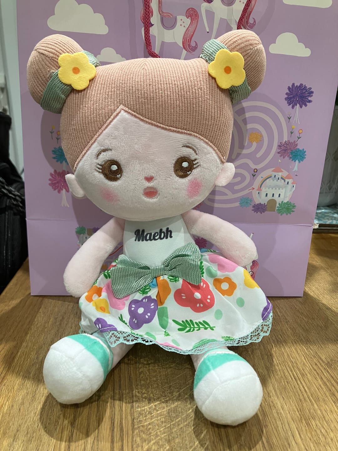 Customer photo review of Featured Gift - Personalized Doll + Backpack Bundle