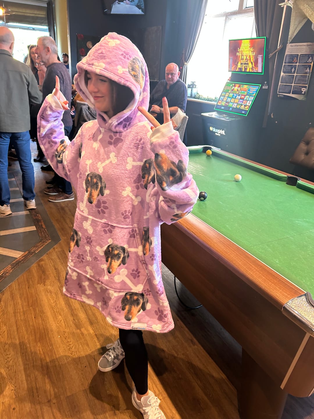 Customer photo review of Custom Dog Hoodie
