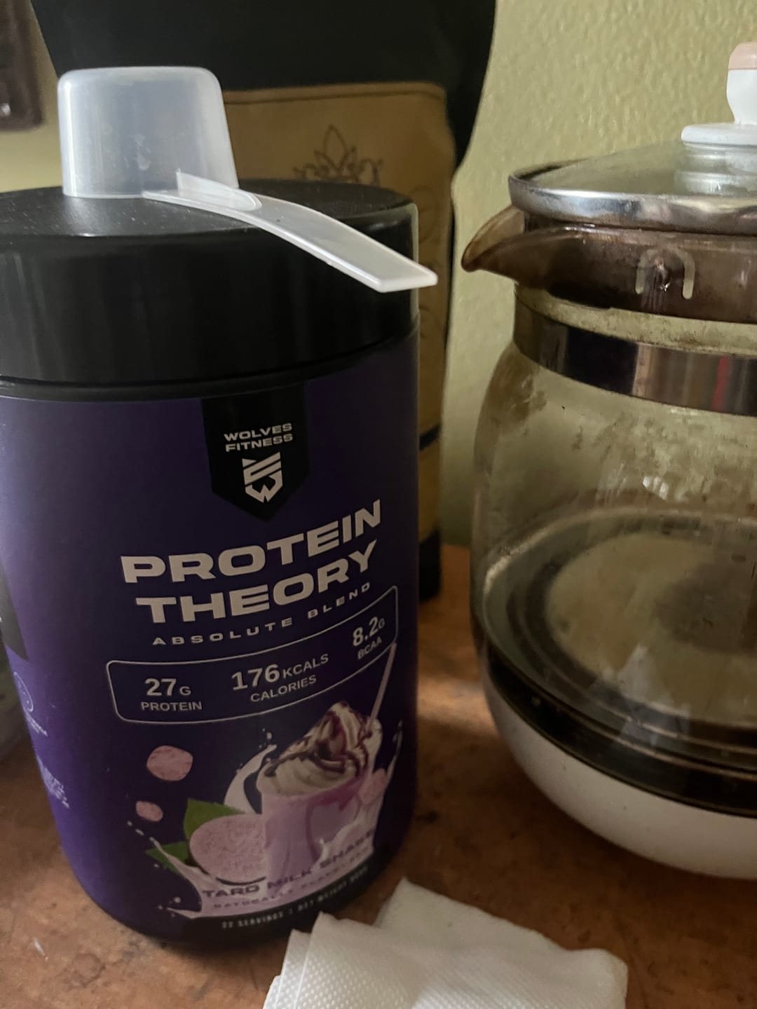 Customer photo review of [900g Tub] PROTEIN THEORY - Absolute Blend (TARO MILK SHAKE)