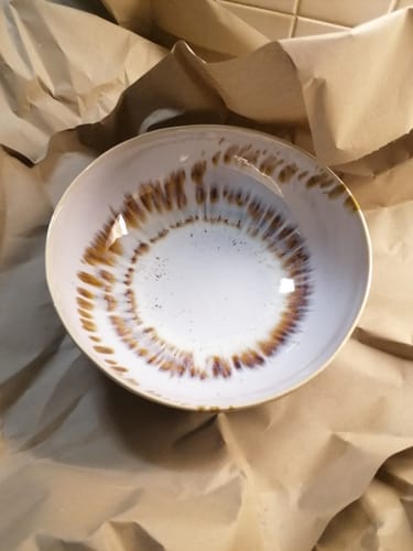 Customer photo review of Coral Terroso - Salatschale gross terracotta-weiss reaktiv