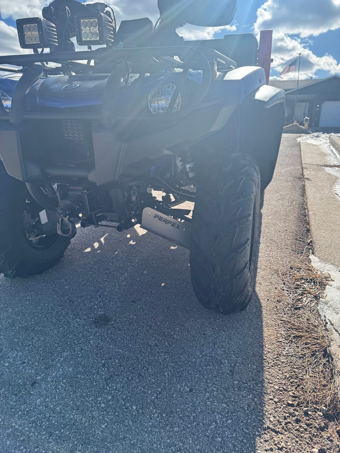 Customer photo review of Aluminum A-arm Guards for Yamaha Kodiak 450 (2018+)