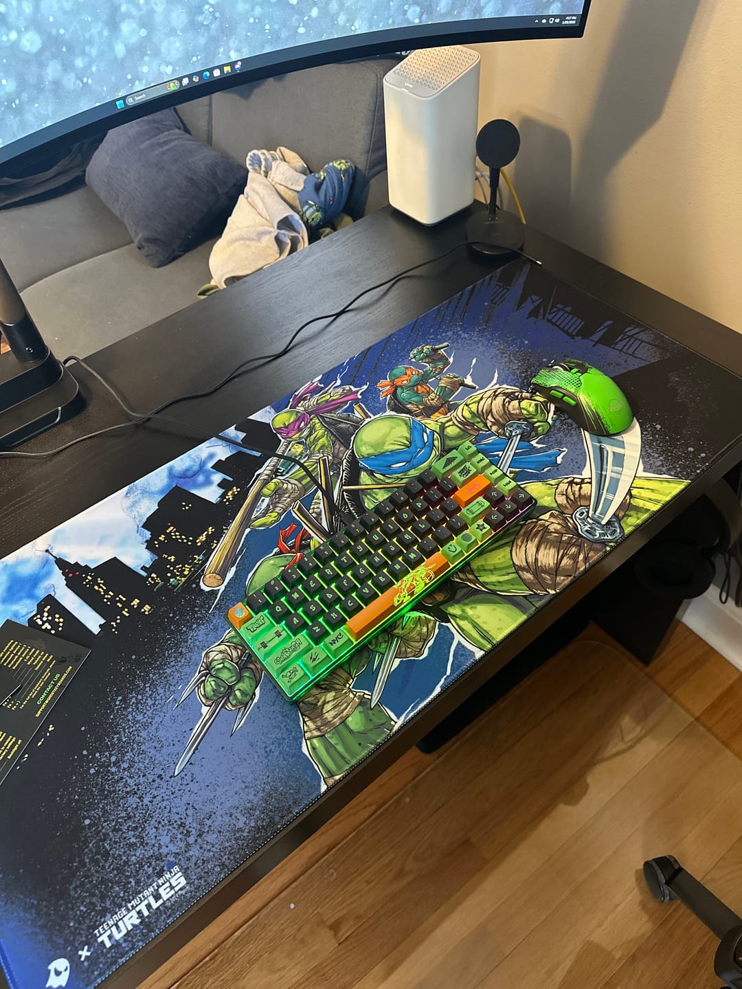 Customer photo review of Banshee K68 Magnetic Switch Keyboard - Teenage Mutant Ninja Turtles (4 Colors in 1)