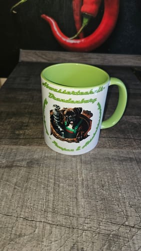 Customer photo review of TassenExpress - Becher Keramik Tasse mit Logo bedruckt 325ml Firmenlogo