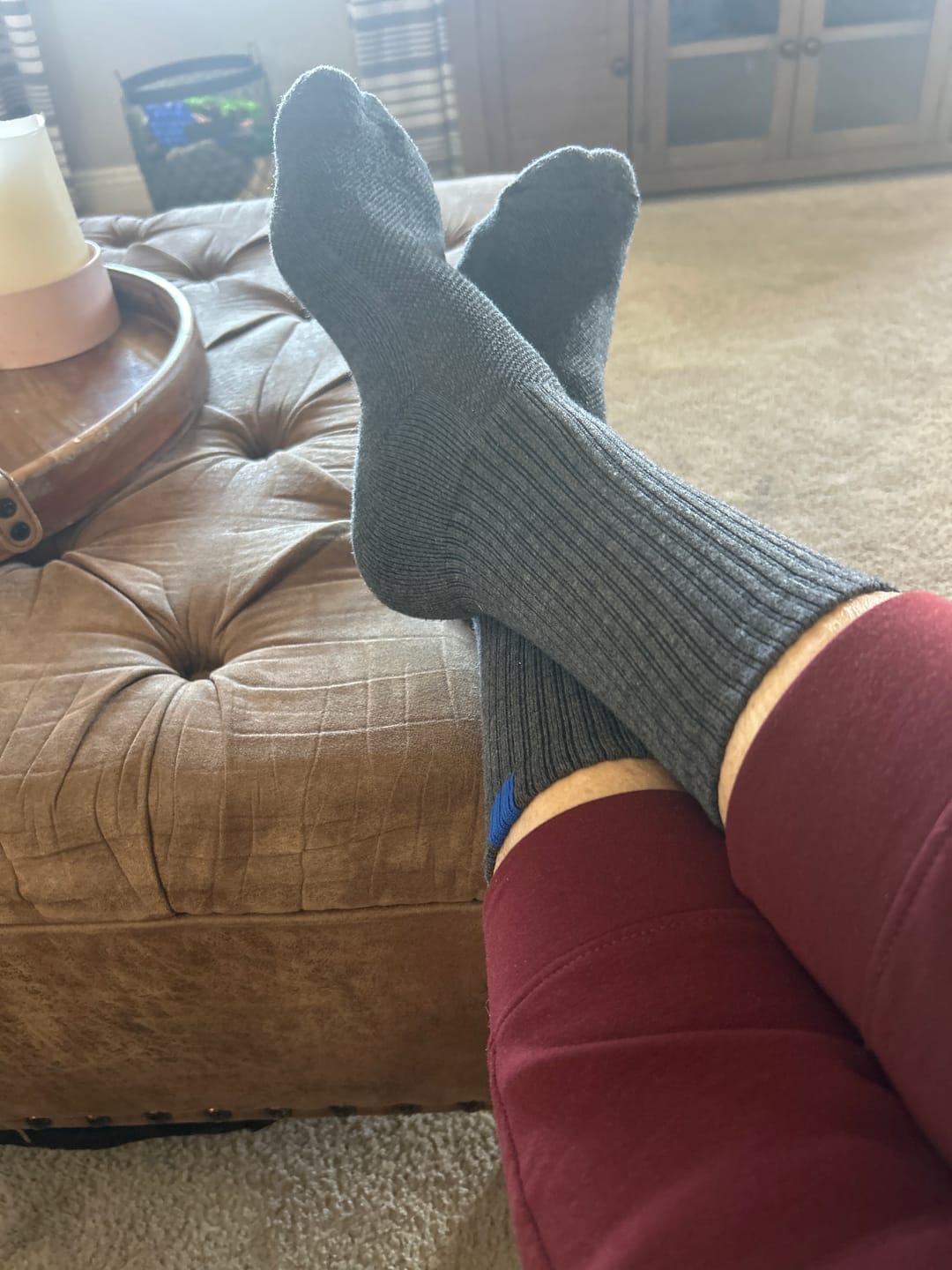 Customer photo review of Bluepacca Alpaca Socks