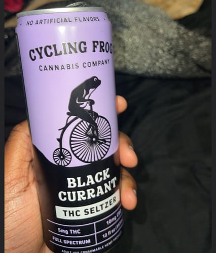 Customer photo review of THC Seltzer Giveaway - Black Currant