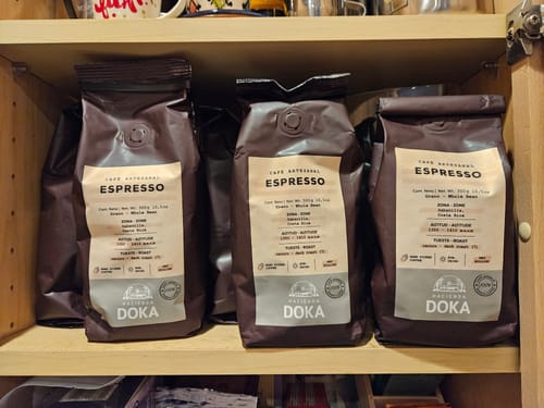 Customer photo review of Café Hacienda Doka Espresso Roast