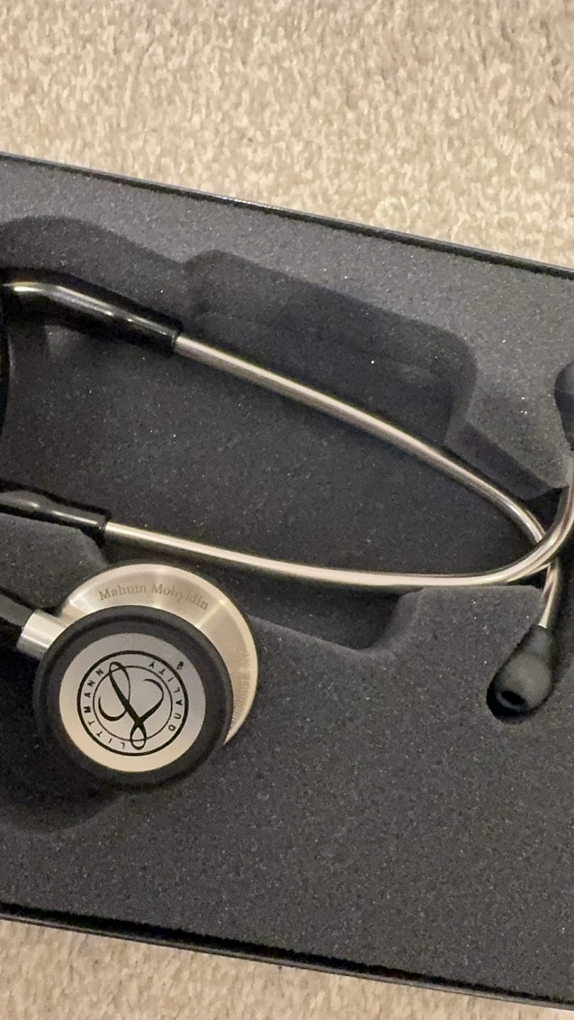 Customer photo review of Littmann Classic III Monitoring Stethoscope: Black 5620