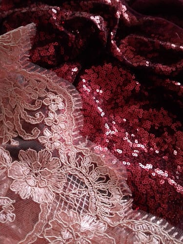 undefined review of 3 Metre Luxury Embroidered Lace - 55" Wide - Peach image 1 out of 1