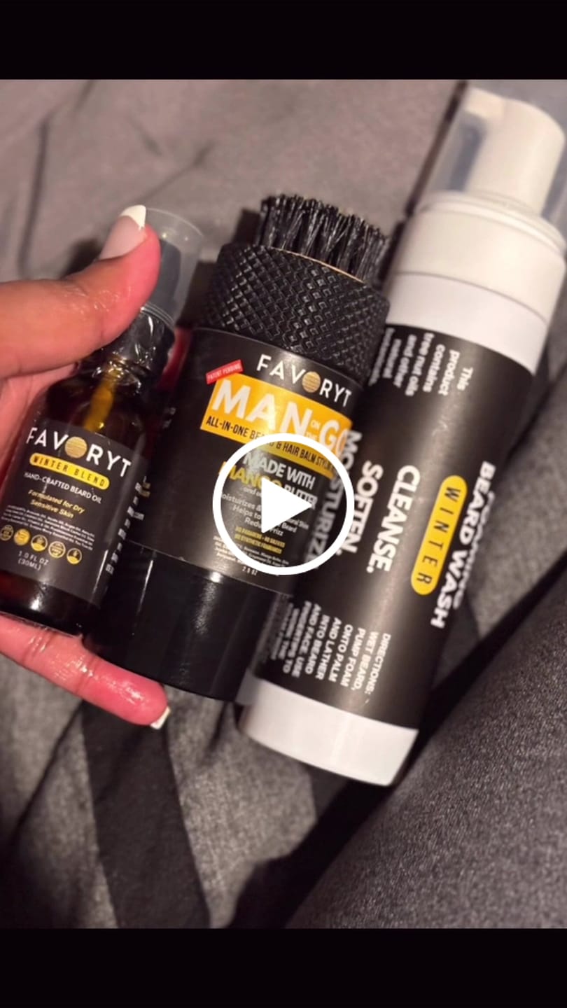Customer video review of Man on the Go + Wash + Oil Bundle