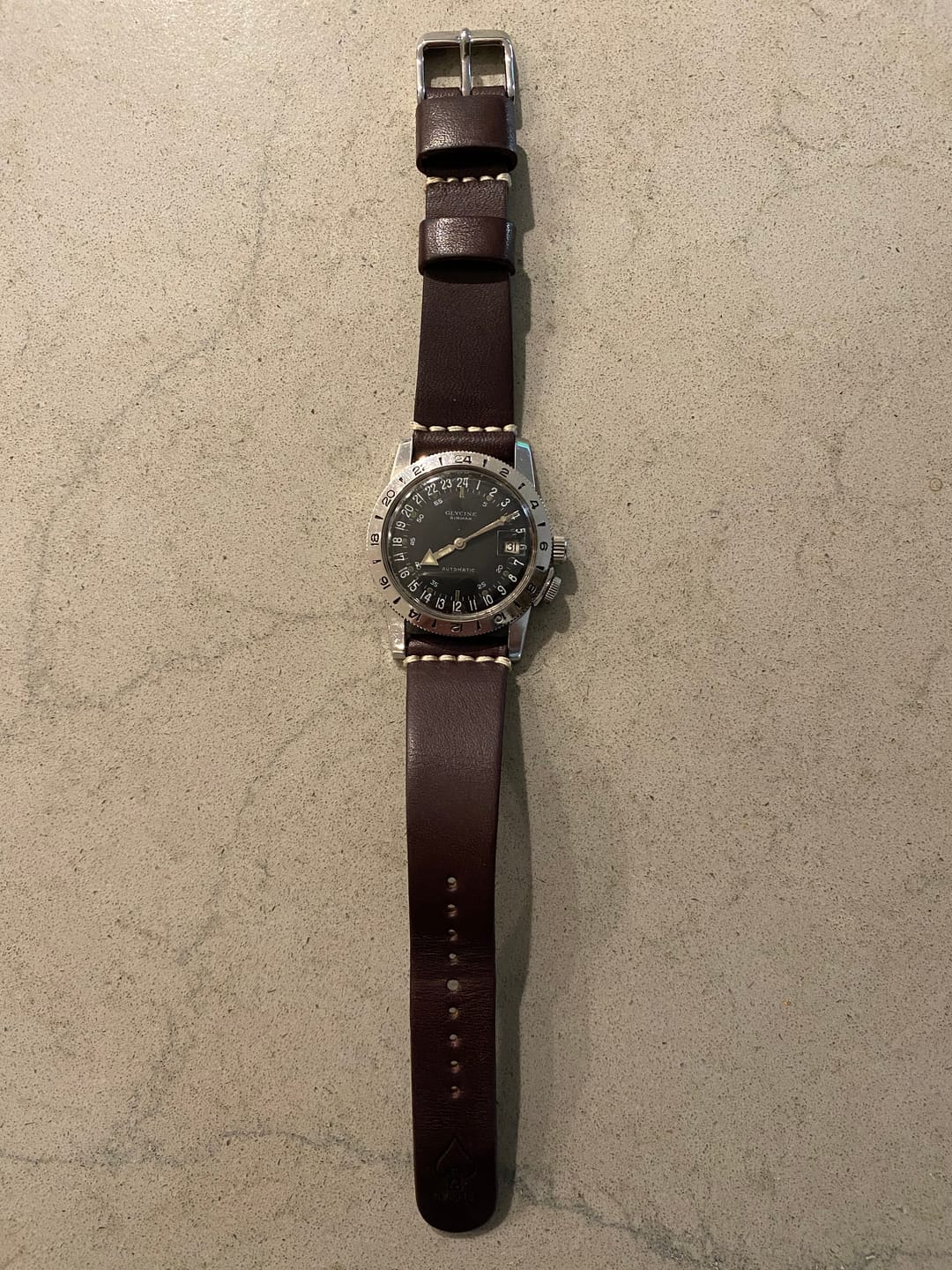 Customer photo review of Jedburgh 2.0 Leather Watch Strap