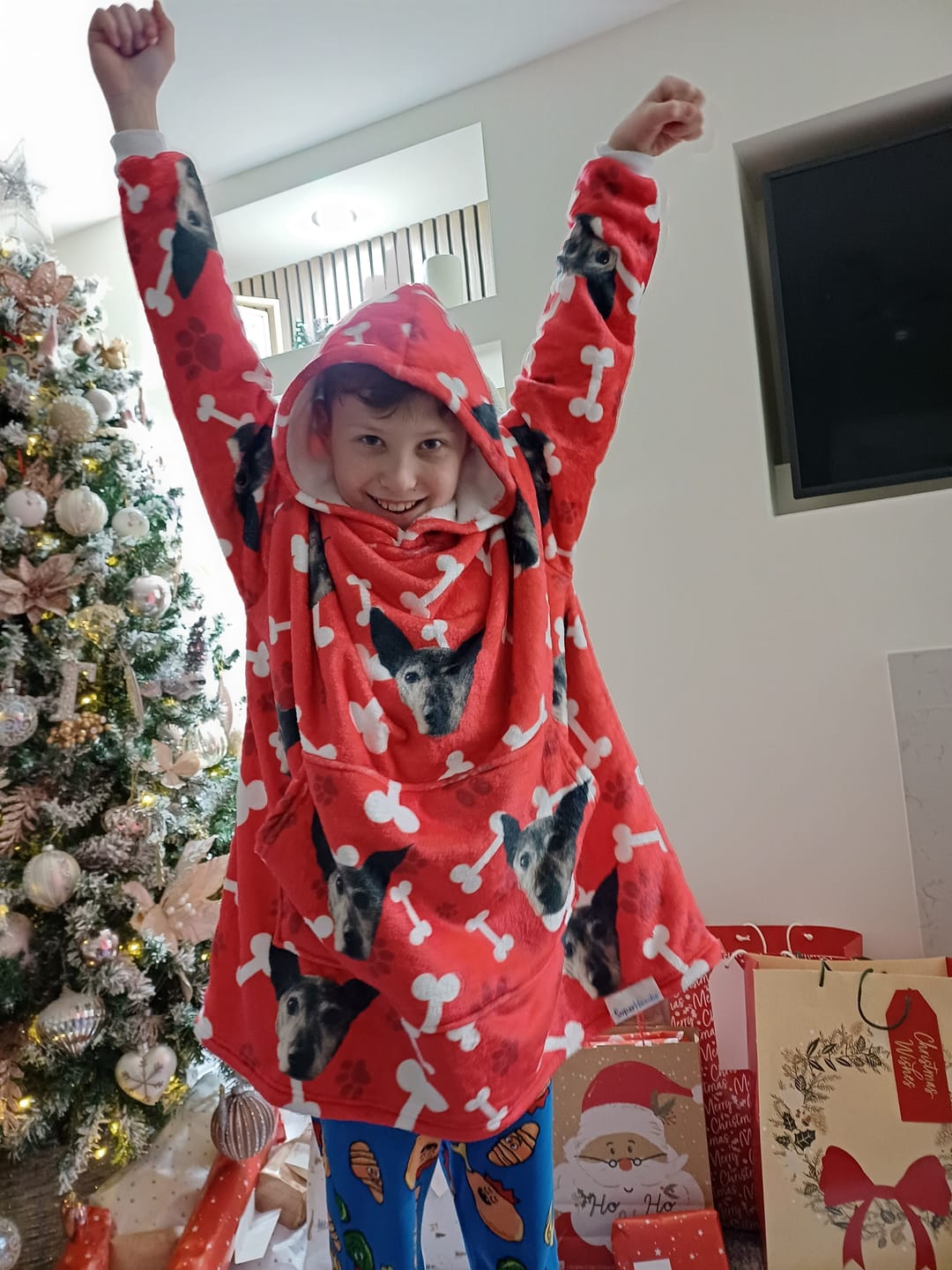 Customer photo review of Custom Dog Hoodie
